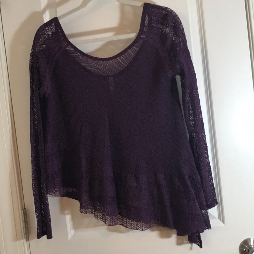 Free people, maroon, blouse